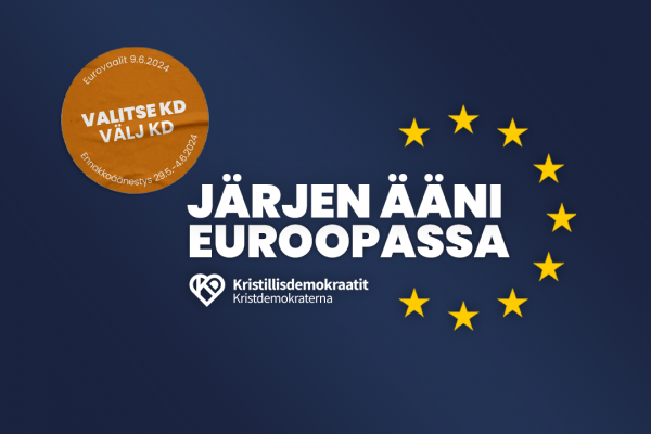 Eurovaalien numerot julkaistu - KD:n ehdokkaat numeroilla 22-31