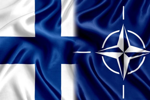 Flag,Of,Finland,And,Nato,Silk