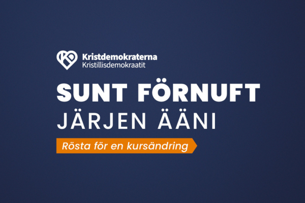 Rösta för en kursändring – välj sunt förnuft!