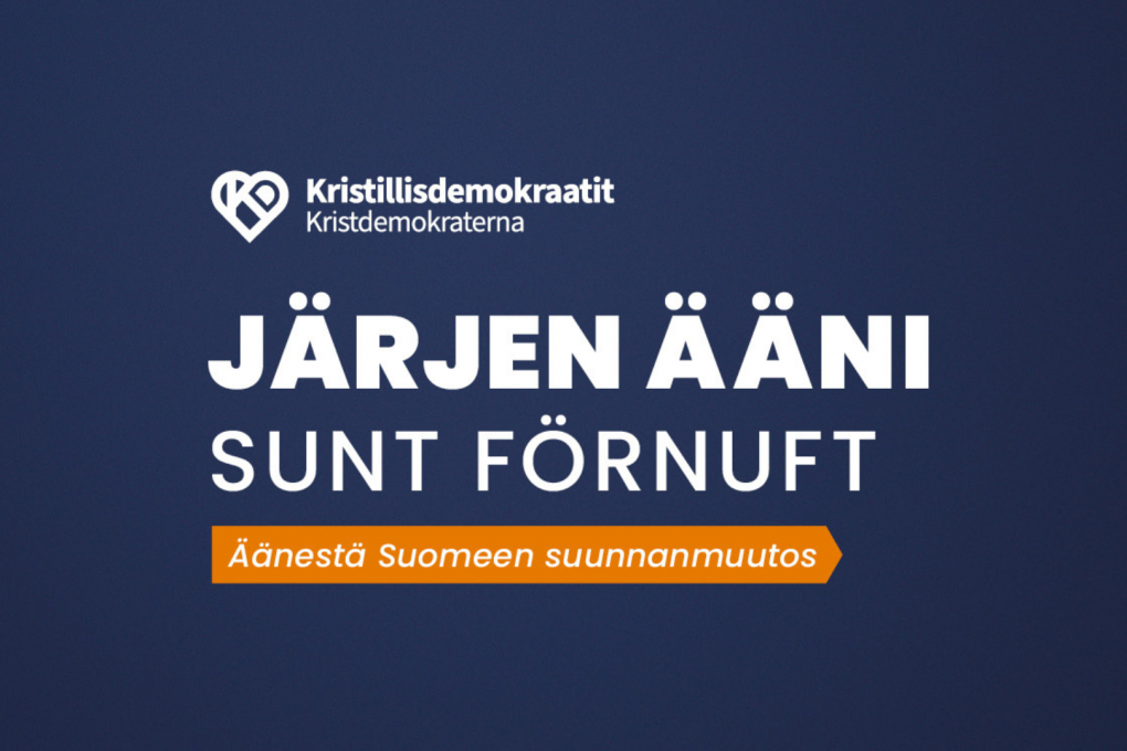 KD haastaa nykymenon järjettömyyden eduskuntavaalikampanjallaan: ”Suomen suunnan on muututtava”