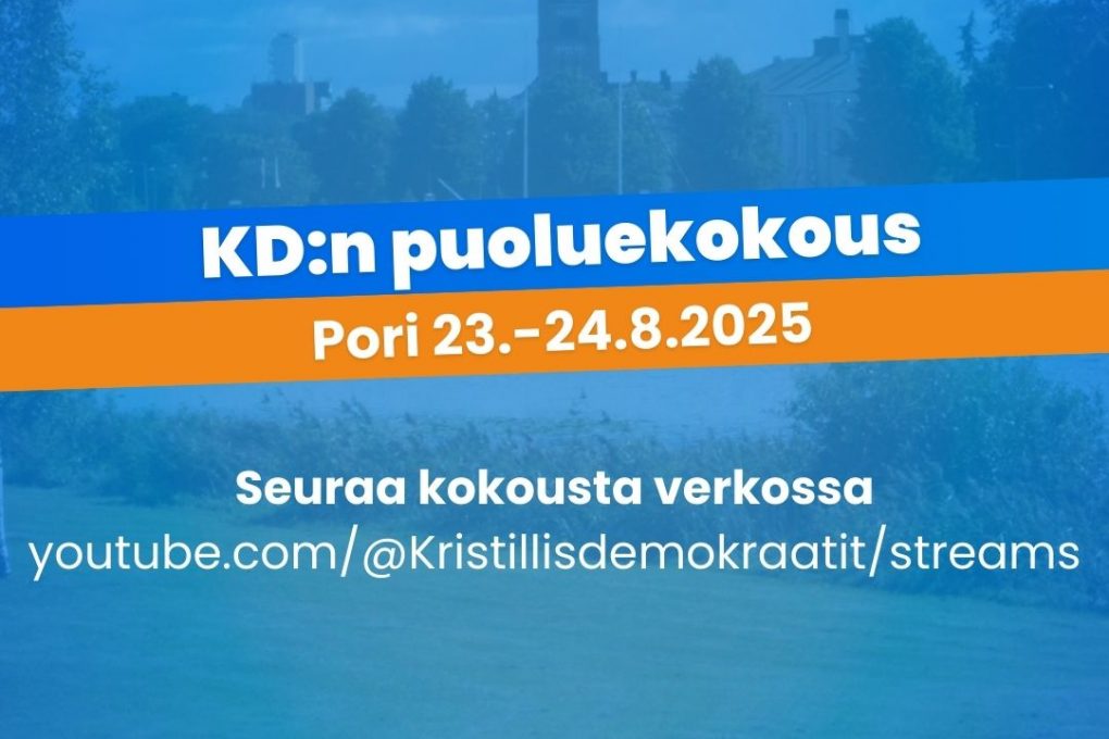 Puoluekokousta voi seurata netin kautta la 23.8. ja su 24.8.