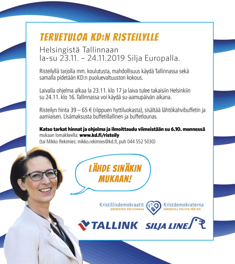 Lähde mukaan KD-risteilylle 23.11. – 24.11.2019