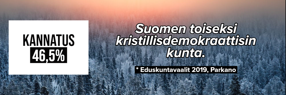 Kannatus 46,5%: Suomen toiseksi kristillisdemokraattisin kunta. Eduskuntavaalit 2019, Parkano.