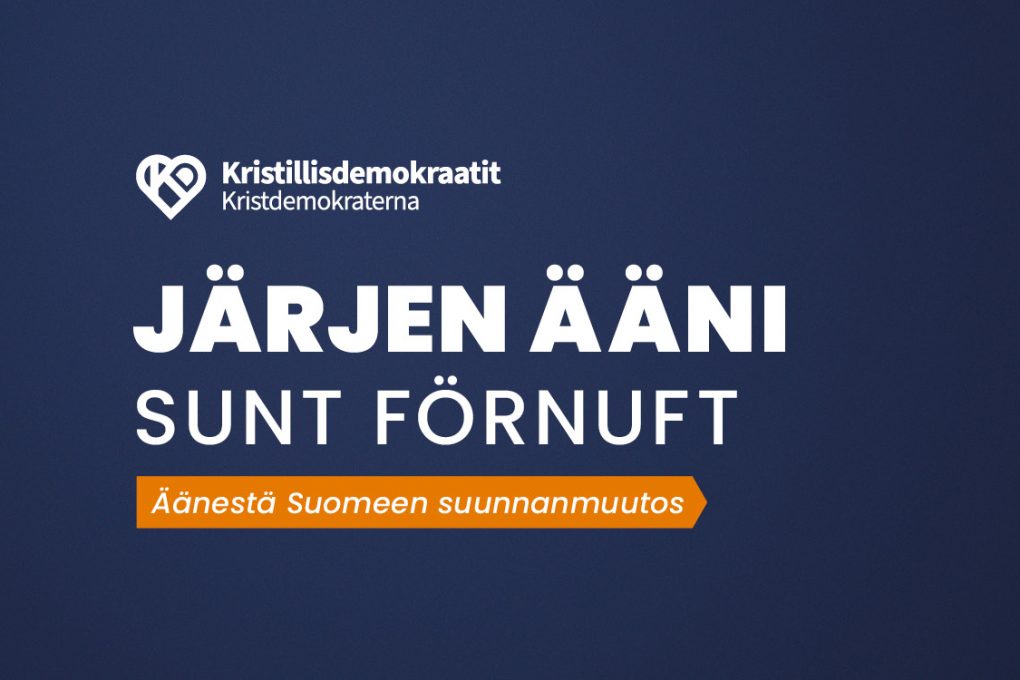 KD haastaa nykymenon järjettömyyden eduskuntavaalikampanjallaan: ”Suomen suunnan on muututtava”