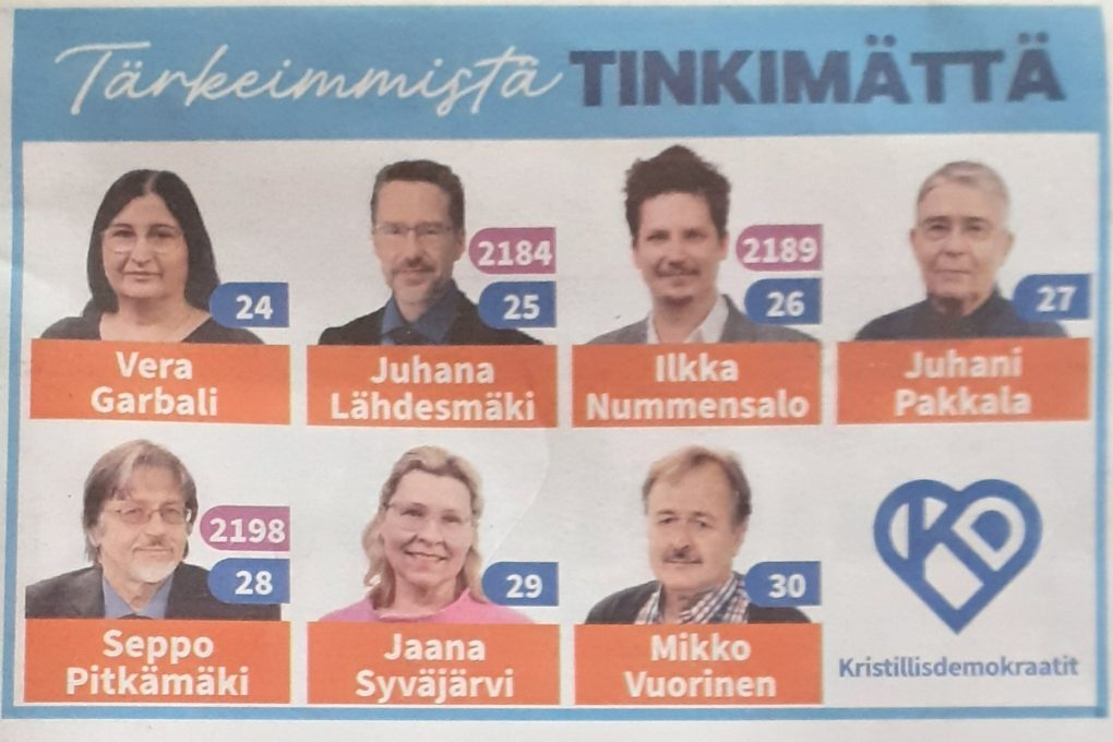 Ilmajoen KD:n hyvät ehdokkaat