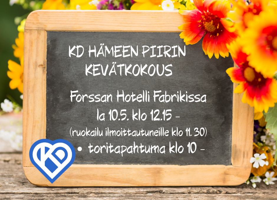 Hämeen piirin kevätkokous 10.5. Forssassa